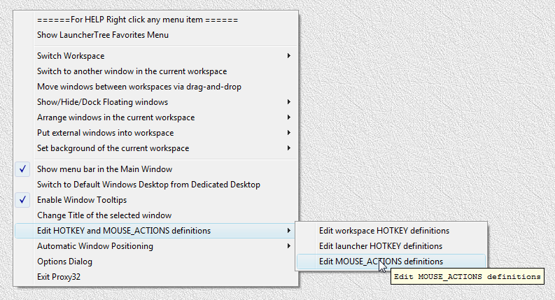 "Edit MOUSE_ACTIONS definitions" menu item
