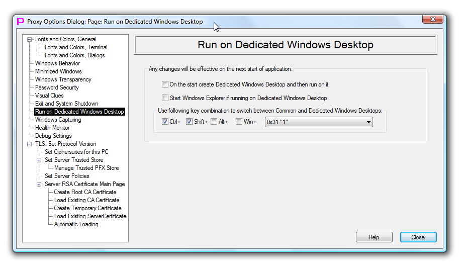 Run on Dedicated Windows Desktop