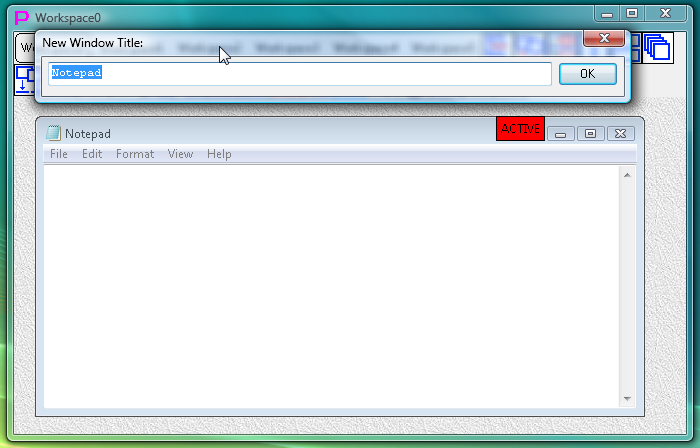 Fig.22. Dialog to enter new title of active window